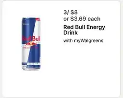 Walgreens Red Bull Energy Drink offer