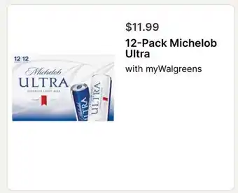 Walgreens 12-Pack Michelob Ultra offer