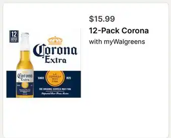 Walgreens 12-Pack Corona offer