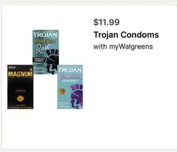 Walgreens Trojan Condoms offer