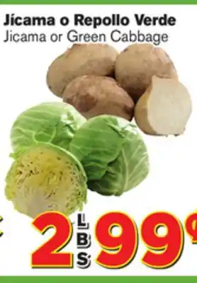 El Super Fresh Jicama or Green Cabbage offer