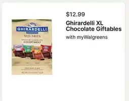 Walgreens Ghirardelli XL Chocolate Giftables offer