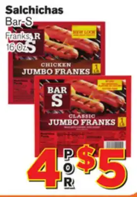 El Super Fresh Bar-S Franks offer