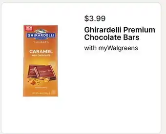 Walgreens Ghirardelli Premium Chocolate Bars offer