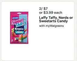 Walgreens Laffy Taffy, Nerds or Sweetarts Candy offer