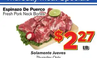 El Super Fresh Fresh Pork Neck Bones offer