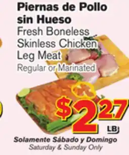 El Super Fresh Fresh Boneless Skinless Chicken Leg Meat offer