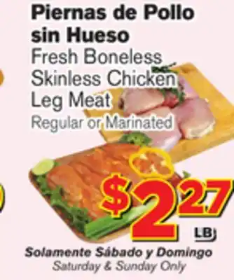 El Super Fresh Fresh Boneless Skinless Chicken Leg Meat offer