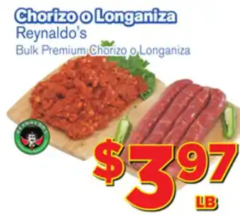 El Super Fresh Reynaldo's Bulk Premium Chorizo Longaniza offer