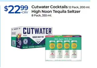 Rite Aid Cutwater Cocktails, High Noon Tequila Seltzer offer