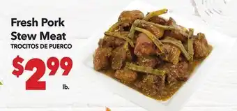 Vallarta Supermarkets Fresh Pork Stew Meat / TROCITOS DE PUERCO offer