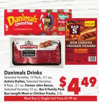 Vallarta Supermarkets Danimals Drinks offer