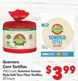 Vallarta Supermarkets Guerrero Corn Tortillas offer