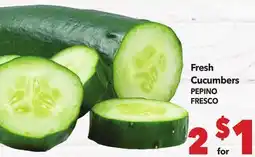 Vallarta Supermarkets Fresh Cucumbers / PEPINO FRESCO offer