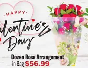 Vallarta Supermarkets Dozen Rose Arrangement offer