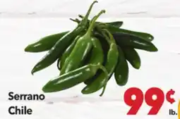 Vallarta Supermarkets Serrano Chile offer