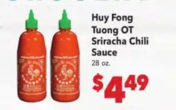 Vallarta Supermarkets Huy Fong Tuong OT Sriracha Chili Sauce offer