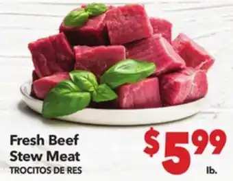 Vallarta Supermarkets Fresh Beef Stew Meat / TROCITOS DE RES offer