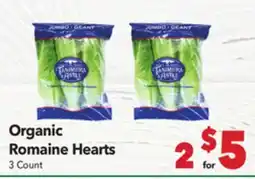 Vallarta Supermarkets Organic Romaine Hearts offer