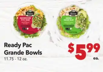 Vallarta Supermarkets Ready Pac Grande Bowls offer