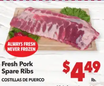 Vallarta Supermarkets Pork Spare Ribs/COSTILLAS DE PUERCO offer