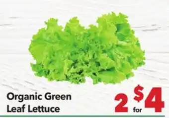 Vallarta Supermarkets Organic Green Leaf Lettuce offer