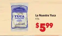 Vallarta Supermarkets La Nuestra Yuca offer