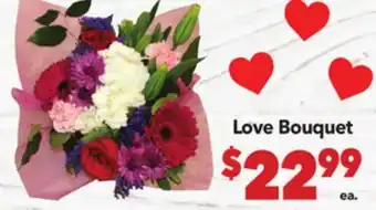 Vallarta Supermarkets Love Bouquet offer