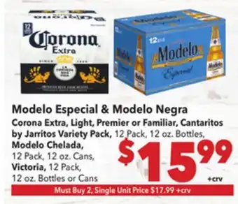 Vallarta Supermarkets Modelo Especial & Modelo Negra offer