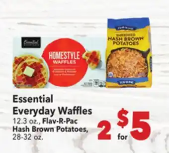 Vallarta Supermarkets Essential Everyday Waffles offer