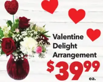 Vallarta Supermarkets Valentine Delight Arrangement offer