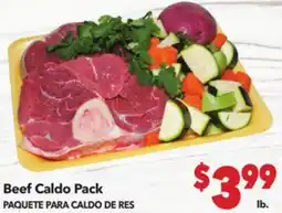 Vallarta Supermarkets Beef Caldo Pack / PAQUETE PARA CALDO DE RES offer