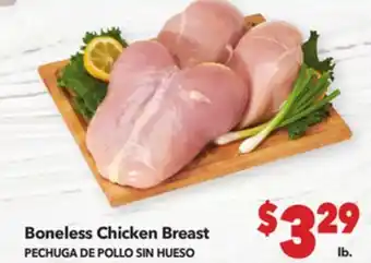 Vallarta Supermarkets Boneless Chicken Breast / PECHUGA DE POLLO SIN HUESO offer