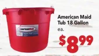 Vallarta Supermarkets American Maid Tub offer