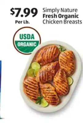 Aldi Simply Nature Fresh Organic Chicken Breasts offer