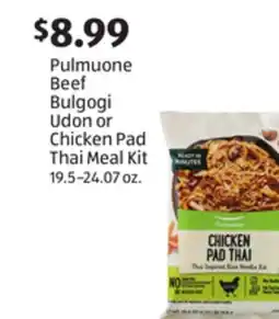 Aldi Pulmuone Beef Bulgogi Udon or Chicken Pad Thai Meal Kit offer