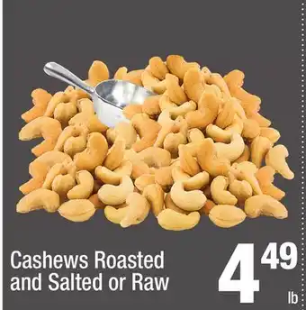 Super King Markets Cashews Roasted and Salted or Raw offer