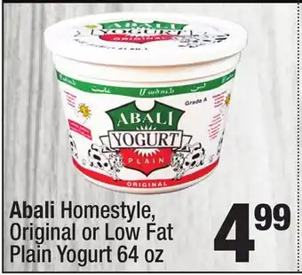 Super King Markets Abali Homestyle, Original or Low Fat Plain Yogurt offer