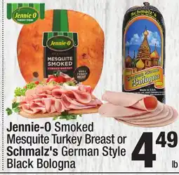 Super King Markets Jennie-O Smoked Mesquite Turkey Breast or Schmalz's German Style Black Bologna offer