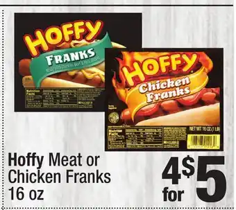 Super King Markets Hoffy Meat or Chicken Franks offer