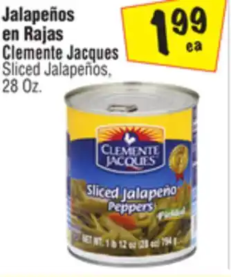 El Super Clemente Jacques Sliced Jalapeños offer