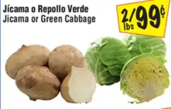 El Super Jicama or Green Cabbage offer