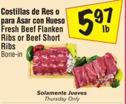 El Super Fresh Beef Flanken Ribs or Beef Short Ribs offer