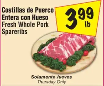 El Super Fresh Whole Pork Spareribs offer