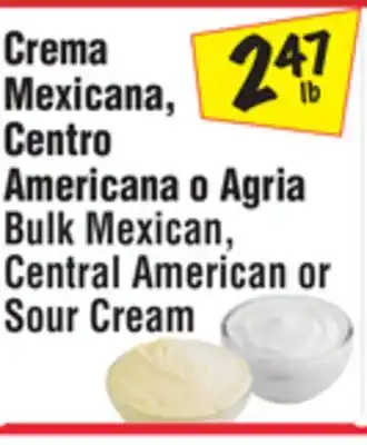 El Super Bulk Mexican, Central American or Sour Cream offer