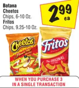 El Super Botana Cheetos Chips 6-10 Oz. Fritos Chips 9.25-10 Oz offer