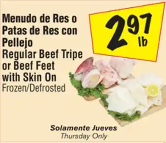 El Super Regular Beef Tripe or Beef Feet with Skin On offer