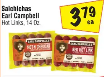 El Super Earl Campbell Hot Links offer