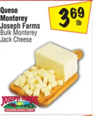 El Super Joseph Farms Bulk Monterey Jack Cheese offer