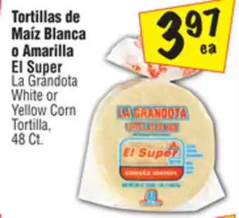 El Super White or Yellow Corn Tortilla offer